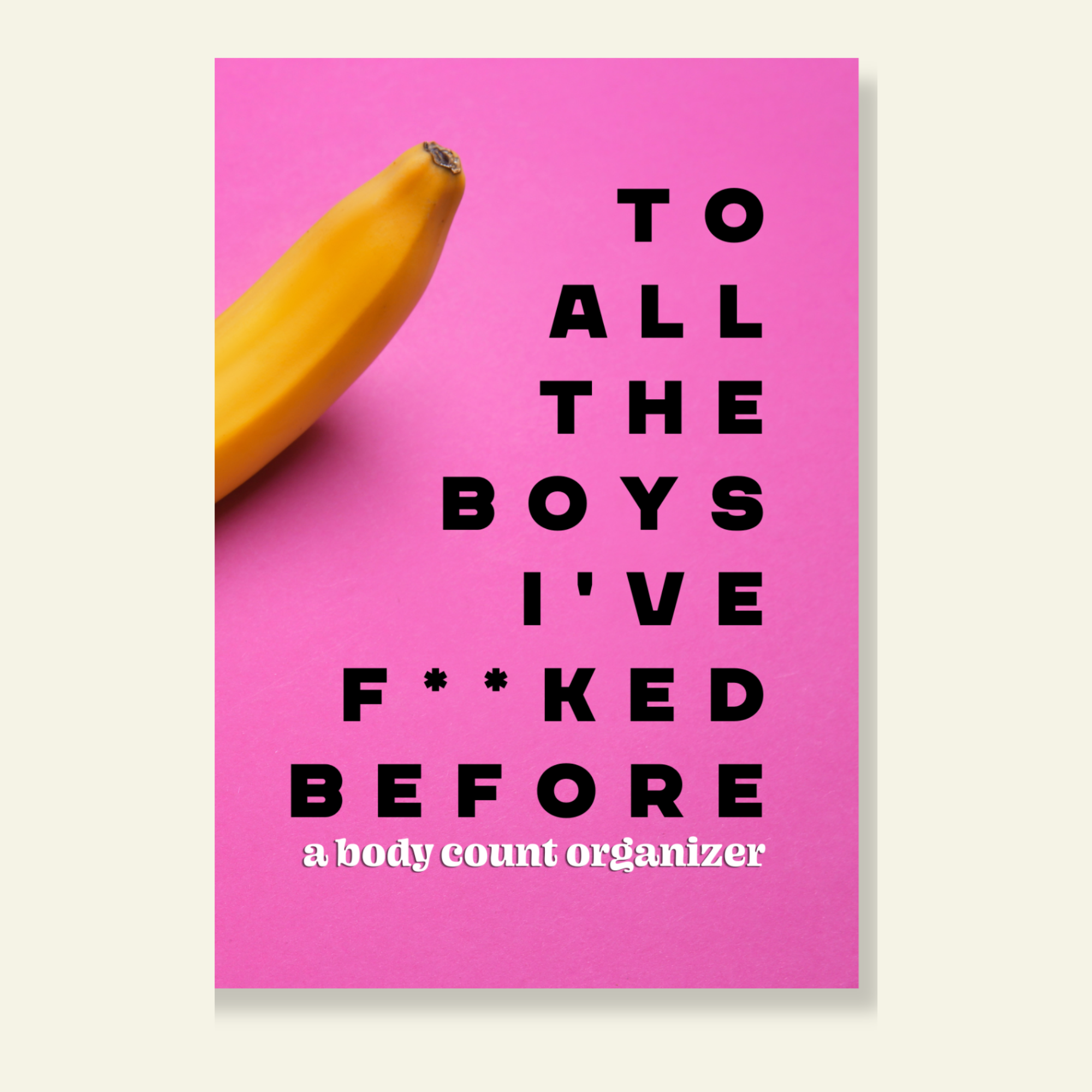 To All The Boys I’ve F* Before sex diary journal with soft-touch matte cover